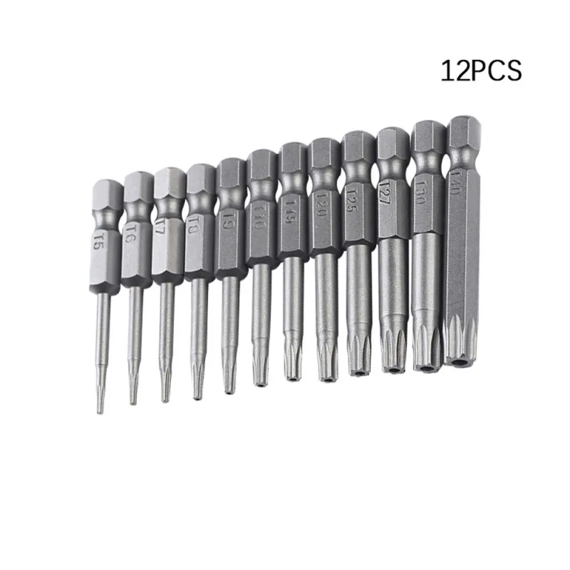 12PCS Security Bit Set Tamper Proof Screwdriver Drill Bit Screw Driver Bits Torx Flat Head 1/4" Hex Driver Bits S2 Alloy Steel
12PCS Security Bit Set Tamper Proof Screwdriver Drill Bit Screw Driver Bits Torx Flat Head 1/4" Hex Driver Bits S2 Alloy Steel