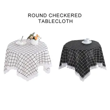 Plaid Decorative Cotton Linen Tablecloth Decorative Thick Round Table Cloth Kitchen Wedding Dining Table Cover Tea Table Cover
Plaid Decorative Cotton Linen Tablecloth Decorative Thick Round Table Cloth Kitchen Wedding Dining Table Cover Tea Table Cover