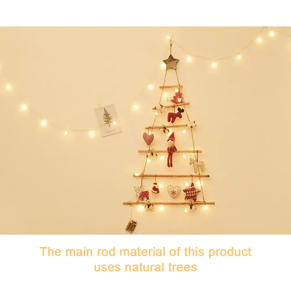 with star and rope creative decoration for wall christmas tree
