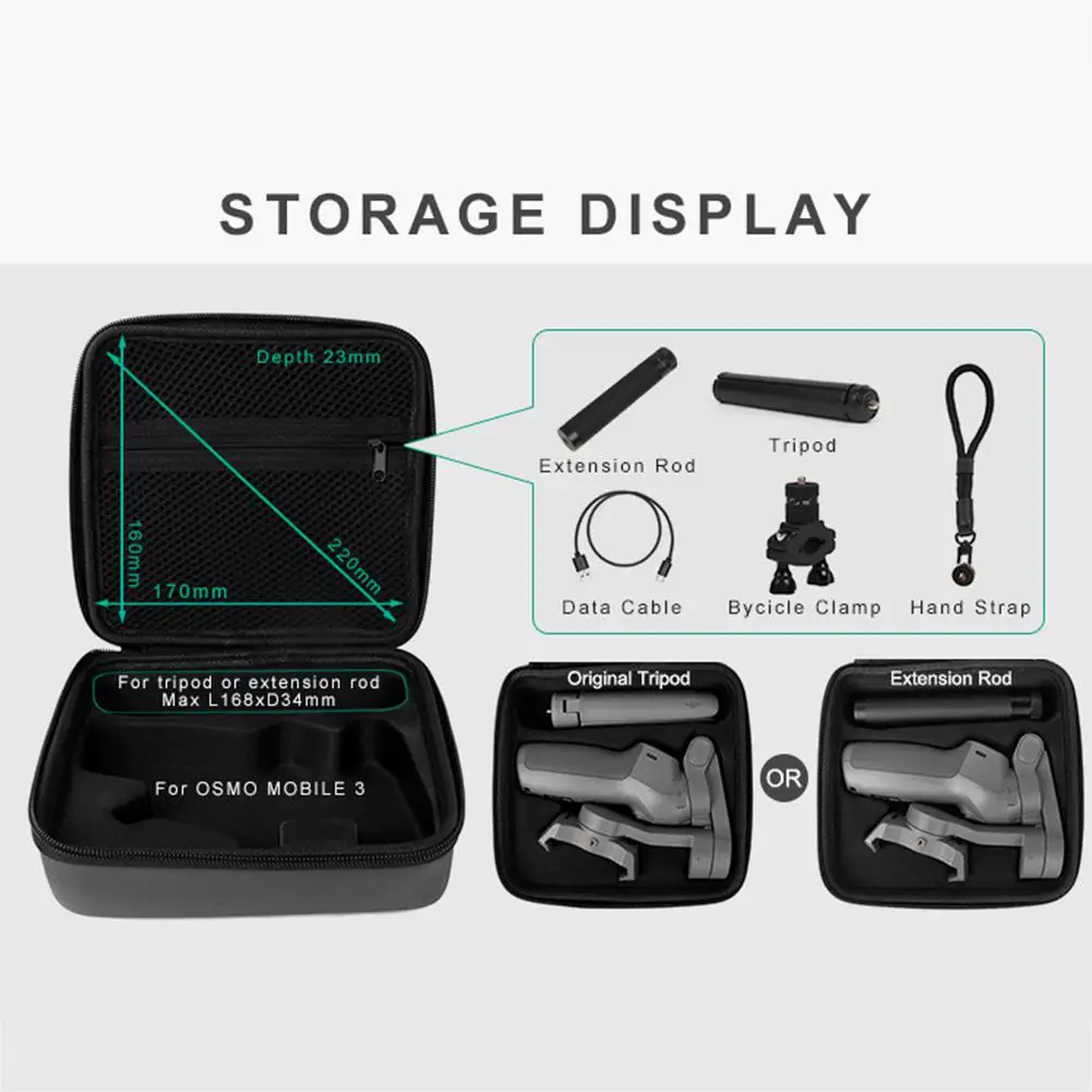 BEESCLOVER For OSMO Mobile 3 Storage Bag DIY Carrying Case For DJI OSMO MOBILE 3 Box Sport Video Camera Travel Bag r60
BEESCLOVER For OSMO Mobile 3 Storage Bag DIY Carrying Case For DJI OSMO MOBILE 3 Box Sport Video Camera Travel Bag r60