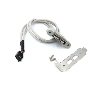 Low-profile 8 cm high USB 2.0 female backplane to motherboard 9-pin cable with PCI stand 30 cm computer connection data cable
Low-profile 8 cm high USB 2.0 female backplane to motherboard 9-pin cable with PCI stand 30 cm computer connection data cable
