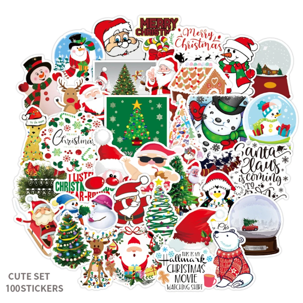 100pcs Christmas Decorative Sticker Merry Santa Claus Stickers For Car suitcase Scrapbook Diary Album Decoration Stationery
100pcs Christmas Decorative Sticker Merry Santa Claus Stickers For Car suitcase Scrapbook Diary Album Decoration Stationery