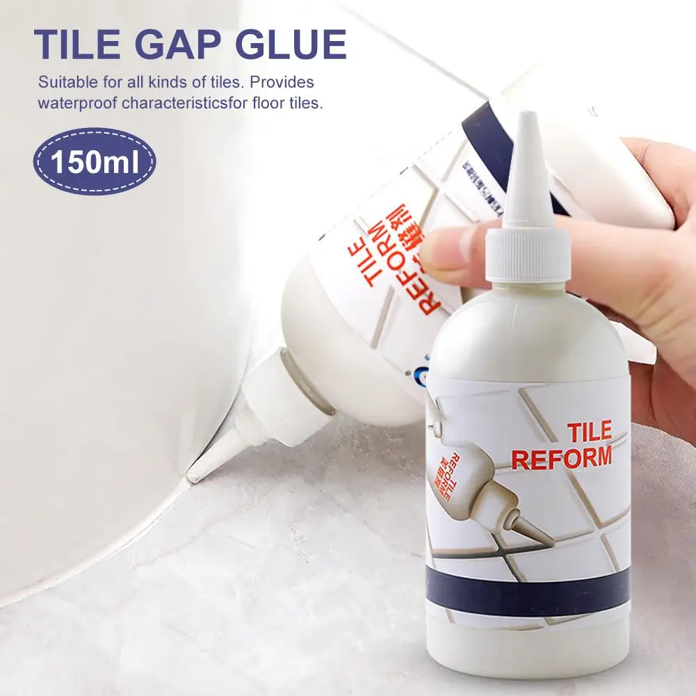 150ml Tile Gap Refill Agent Tiles Reform Coating Mold Cleaner White Caulking Agent For Waterproof Wall Toilet Gap Repair Tool
150ml Tile Gap Refill Agent Tiles Reform Coating Mold Cleaner White Caulking Agent For Waterproof Wall Toilet Gap Repair Tool