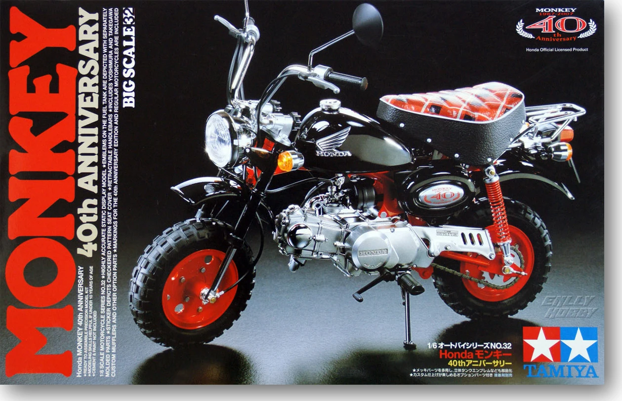 1/6 Honda Monkey 40th Anniversary Edition16032 
1/6 Honda Monkey 40th Anniversary Edition16032