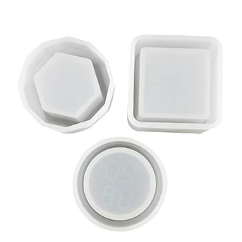3Pcs Silicone Casting Mould Crystal Epoxy Resin Mold Square Round Hexagonal Flowerpot for DIY Jewelry Box Flower Pot FPi
3Pcs Silicone Casting Mould Crystal Epoxy Resin Mold Square Round Hexagonal Flowerpot for DIY Jewelry Box Flower Pot FPi