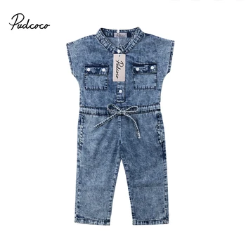 Pudcoco 2020 Summer Toddler Baby Girl Clothes Denim Sleeveless Romper Jumpsuit Playsuit Long Pants Outfits Cotton Clothing 1-6T
Pudcoco 2020 Summer Toddler Baby Girl Clothes Denim Sleeveless Romper Jumpsuit Playsuit Long Pants Outfits Cotton Clothing 1-6T
