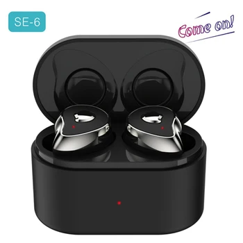Bluetooth 5.0 Earphones SE-6 TWS Wireless Sports Headset Waterproof Stereo Earbuds with Charging Box for iPhone Samsung Galaxy
Bluetooth 5.0 Earphones SE-6 TWS Wireless Sports Headset Waterproof Stereo Earbuds with Charging Box for iPhone Samsung Galaxy