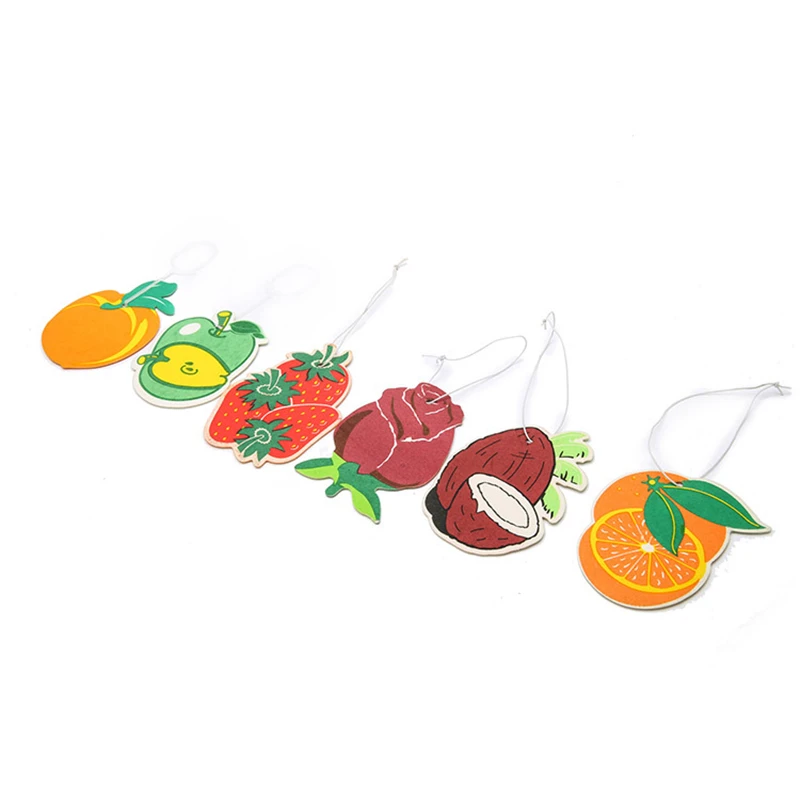 6pcs/lot Paper Hanging Car Air Freshener Fruit Favor Perfume Paper Freshener Car Accessories Interior Vehicles Auto Decoration
6pcs/lot Paper Hanging Car Air Freshener Fruit Favor Perfume Paper Freshener Car Accessories Interior Vehicles Auto Decoration