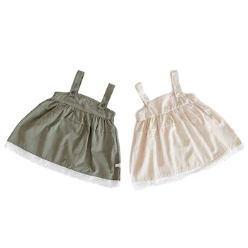 Summer Girls Baby Small Dress Cute Small Fresh Solid Color Toddler Princess Lace Stitching Strap Short
Summer Girls Baby Small Dress Cute Small Fresh Solid Color Toddler Princess Lace Stitching Strap Short