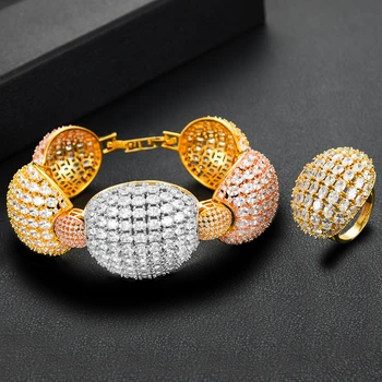 GODKI Jimbora Luxury Trendy Noble Bracelet Ring Set For Women Wedding Bridal Cubic Zircon Shell Dubai PARTY WEDDING Jewelry BOHO
GODKI Jimbora Luxury Trendy Noble Bracelet Ring Set For Women Wedding Bridal Cubic Zircon Shell Dubai PARTY WEDDING Jewelry BOHO