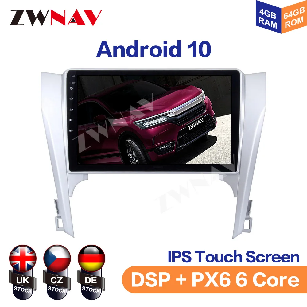 Android 10 4GB Car Radio GPS Navigation For Toyota Camry 2012 2013 Auto Stereo Radio Player Multimedia Player Screen Head Unit
Android 10 4GB Car Radio GPS Navigation For Toyota Camry 2012 2013 Auto Stereo Radio Player Multimedia Player Screen Head Unit