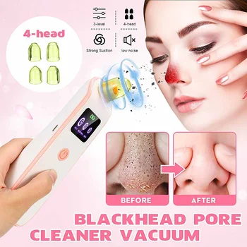 USB Rechargeable Blackhead Remover Face Pore Vacuum Skin Care Acne Pore Cleaner Pimple Removal Vacuum Suction Facial Tools
USB Rechargeable Blackhead Remover Face Pore Vacuum Skin Care Acne Pore Cleaner Pimple Removal Vacuum Suction Facial Tools