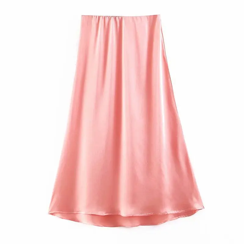 2019 New Style WOMEN'S Dress Slim Fit Slimming Satin Textured Skirt Half-length A- line Skirt
2019 New Style WOMEN'S Dress Slim Fit Slimming Satin Textured Skirt Half-length A- line Skirt