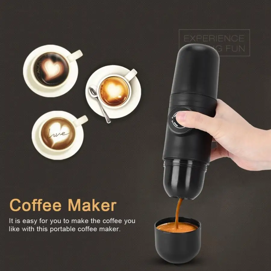 

Mini Minipresso Coffee maker Handpress Capsule&Powder Coffee machine Manual Espresso machine Portable Outdoor travel Coffee
