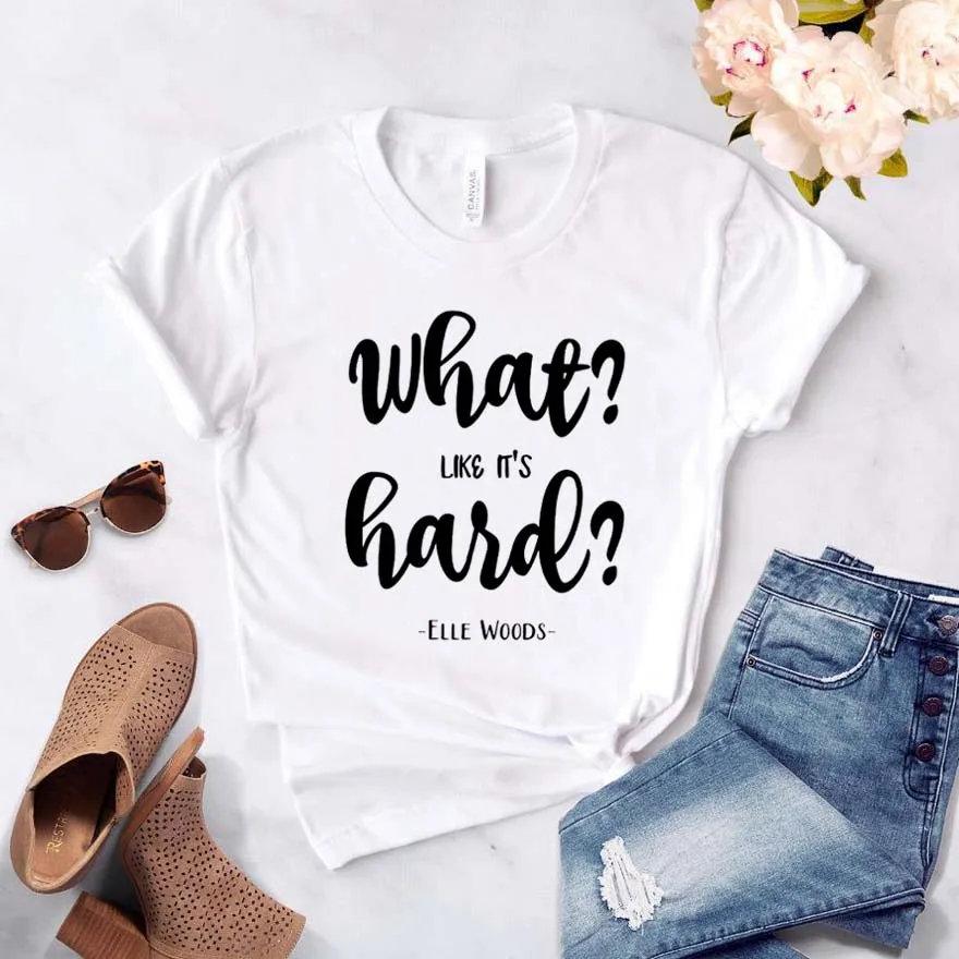 What like it's hard Print Women tshirt Cotton Casual Funny t shirt For Yong Lady Girl Top Tee 6 Colors Drop Ship NA-404
What like it's hard Print Women tshirt Cotton Casual Funny t shirt For Yong Lady Girl Top Tee 6 Colors Drop Ship NA-404