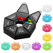 2Pcs/set Portable 7 Days Weekly Candy Pill Case Medicine Tablet Dispenser Organizer Pill Box Splitters Pill Storage Container
2Pcs/set Portable 7 Days Weekly Candy Pill Case Medicine Tablet Dispenser Organizer Pill Box Splitters Pill Storage Container