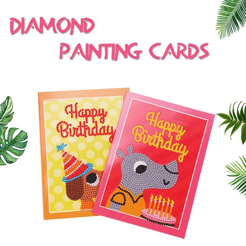 5d diy diamond painting birthday card full 7d greeting card diy
