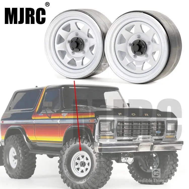 

4pcs 1.9inch Metal Wheel Hub Rim Beadlock For 1/10 Rc Crawler Car Trx4 Bronco Rc4wd D90 D110 Axial Scx10 90046 Jimny Cfx Vs4