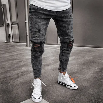 Spring New Arrival Men Denim Jeans Men Clothes Denim Pant Distressed Slim Fit Casual Trouser Stretch Ripped Jean
Spring New Arrival Men Denim Jeans Men Clothes Denim Pant Distressed Slim Fit Casual Trouser Stretch Ripped Jean