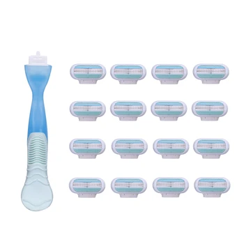 Female shaver shaver female sharpener 3-layer high quality shaving head depilation Beauty safety razor shaver female sharpener 
Female shaver shaver female sharpener 3-layer high quality shaving head depilation Beauty safety razor shaver female sharpener