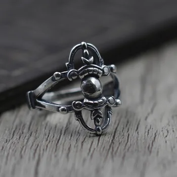 

Retro Thai Silver King Kong Pestle Evil Spirits Ring men's Section S925 Sterling Silver Jewelry Create Personalized Ring