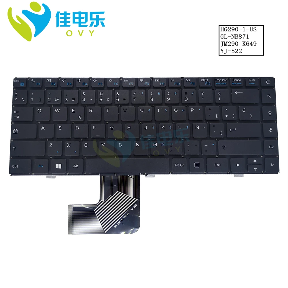 

Czech Portuguese Spanish Keyboard For Prestigio Smartbook 133s PSB133S PSB133S01 JM-290 KJK649 YJ-522 Keyboards European QWERTY