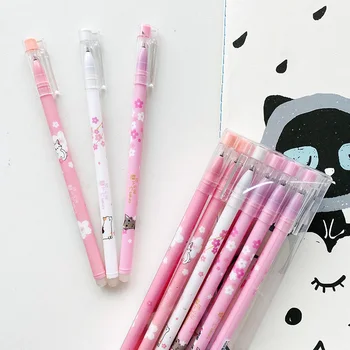 2pcs Cute Cat & SAKURA Erasable Gel Pen Rollerball Pen School Office Supply Student Stationery 0.5mm Black Ink
2pcs Cute Cat & SAKURA Erasable Gel Pen Rollerball Pen School Office Supply Student Stationery 0.5mm Black Ink