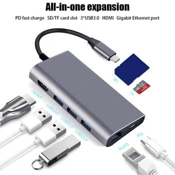 USB 3.0 To HDMI Adapter C-Type Hub Type-C8-In-1 Multi-Function C-Type Converter Adapter
USB 3.0 To HDMI Adapter C-Type Hub Type-C8-In-1 Multi-Function C-Type Converter Adapter