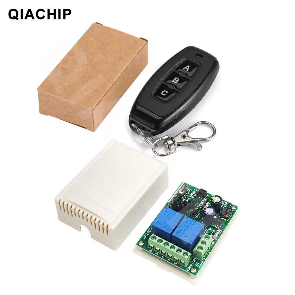 433Mhz AC 110V 220V 2CH Relay Receiver Module Transmitter Universal Wireless Remote Control Switch for Motor Lamp LED Light DIY
433Mhz AC 110V 220V 2CH Relay Receiver Module Transmitter Universal Wireless Remote Control Switch for Motor Lamp LED Light DIY