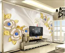 3d Photo wallpaper on the wall Luxury gold gemstone flower jewelry Home decoration Luxury wallpaper for the bedroom wall painted 
3d Photo wallpaper on the wall Luxury gold gemstone flower jewelry Home decoration Luxury wallpaper for the bedroom wall painted