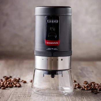 Oceanrich Coffee Grinding Electric Coffee Grinder Portable Rechargeable Coffees Beans Grinder Adjustable 5 Grind Settings
Oceanrich Coffee Grinding Electric Coffee Grinder Portable Rechargeable Coffees Beans Grinder Adjustable 5 Grind Settings