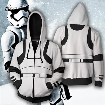 

Star Wars White Stormtrooper R2-D2 Robot Darth Vader Anakin Luke Skywalker Jedi Hoodie Sweatshirt Cosplay Costume