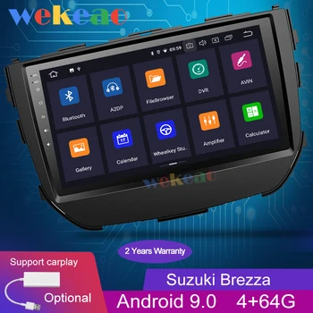 Wekeao Touch Screen 9'' 1 Din Android 9.0 Car Radio Automotivo Car Dvd Player For Suzuki Brezza Auto GPS Navigation 4G 2016-2019
Wekeao Touch Screen 9'' 1 Din Android 9.0 Car Radio Automotivo Car Dvd Player For Suzuki Brezza Auto GPS Navigation 4G 2016-2019