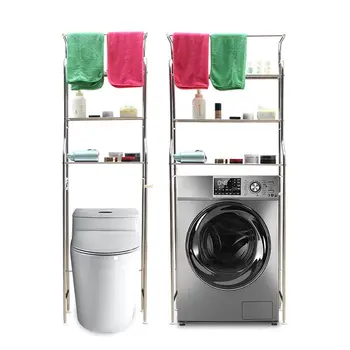 Upgrade 3Tiers Stainless Steel Storage Rack Over Toilet/Laundry/Washing Machine Rack Shelf Bathroom Space Saver Organizer Stand
Upgrade 3Tiers Stainless Steel Storage Rack Over Toilet/Laundry/Washing Machine Rack Shelf Bathroom Space Saver Organizer Stand