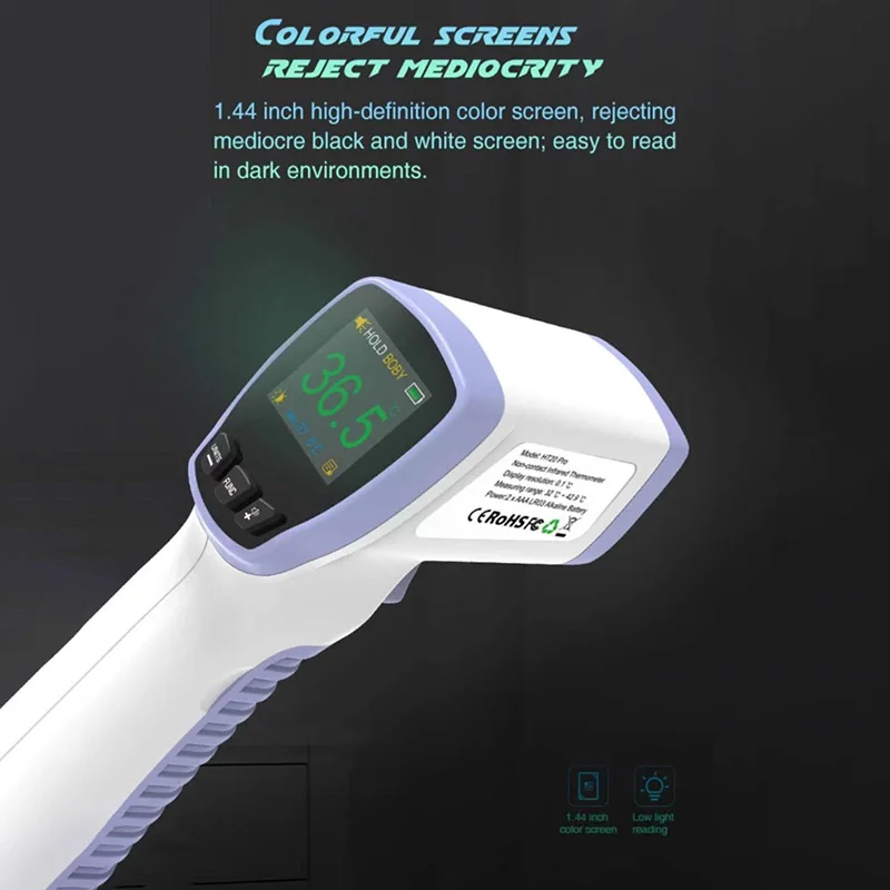 High Quality LCD Display Non-contact Forehead Thermometer Digital IR Electric Temp Meter Baby Health Care Thermometer Gun
High Quality LCD Display Non-contact Forehead Thermometer Digital IR Electric Temp Meter Baby Health Care Thermometer Gun