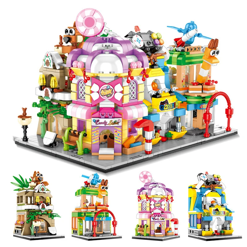 For LEGOing City Street View 4In1 Model Stores Shops Building Blocks Toys For Children Compatible LEGOing Christmas Gifts Sets
For LEGOing City Street View 4In1 Model Stores Shops Building Blocks Toys For Children Compatible LEGOing Christmas Gifts Sets