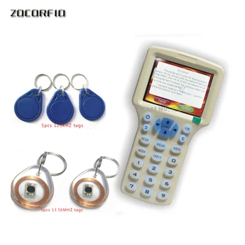Updated version Handheld 125KHz -13.56MHZ RFID Copier Writer Duplicator with English encryption software +10pcs Writable Cards
Updated version Handheld 125KHz -13.56MHZ RFID Copier Writer Duplicator with English encryption software +10pcs Writable Cards