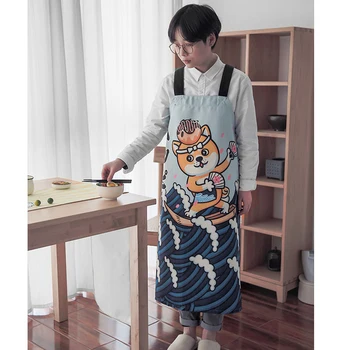 GUIBOBO Women's Apron Japanese Noodle Cat Pattern Style Sleeveless Fabric Water-proof For Cooking Baking Cartoon Design NO019112
GUIBOBO Women's Apron Japanese Noodle Cat Pattern Style Sleeveless Fabric Water-proof For Cooking Baking Cartoon Design NO019112