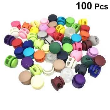 100PCS Double Hole DIY Spring Button Toggle Stoppers Stop Sliding Cord Fasteners Locks Buttons Ends Replacement Sports Backpacks
100PCS Double Hole DIY Spring Button Toggle Stoppers Stop Sliding Cord Fasteners Locks Buttons Ends Replacement Sports Backpacks