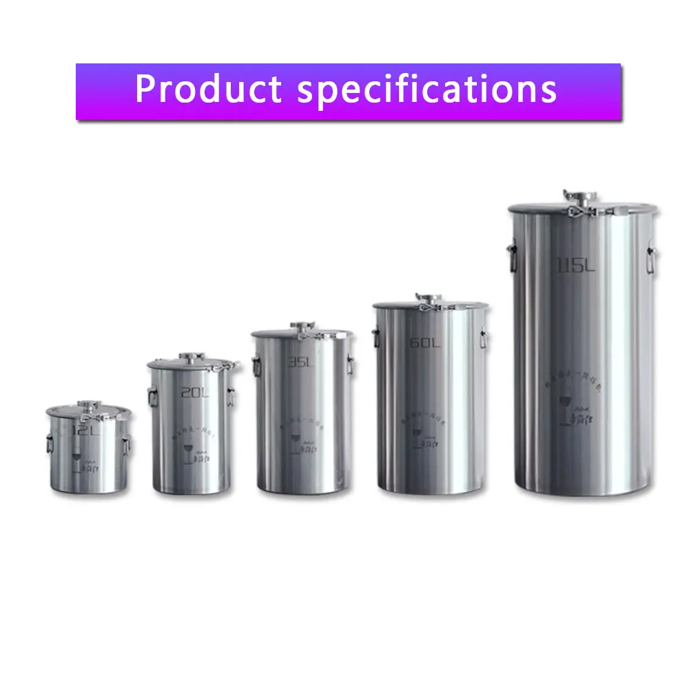 Stainless Steel Fermenter Conical Home Brewing Fermentation Tank,Including Temperature Patch, Silicone Plug, One-way Valve, Sili
Stainless Steel Fermenter Conical Home Brewing Fermentation Tank,Including Temperature Patch, Silicone Plug, One-way Valve, Sili