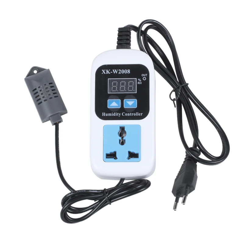 Promotion! XK-W2008 0%-99%RH Digital Humidity Controller Hygrostat Humidity Moisture Control Switch Socket Outlet Inlet EU Plug
Promotion! XK-W2008 0%-99%RH Digital Humidity Controller Hygrostat Humidity Moisture Control Switch Socket Outlet Inlet EU Plug