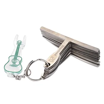 9pcs Guitar Bass Understring Radius Gauge Luthier Stainless Steel Tool Set Bridge Saddle Adjustment with Pin Puller
9pcs Guitar Bass Understring Radius Gauge Luthier Stainless Steel Tool Set Bridge Saddle Adjustment with Pin Puller