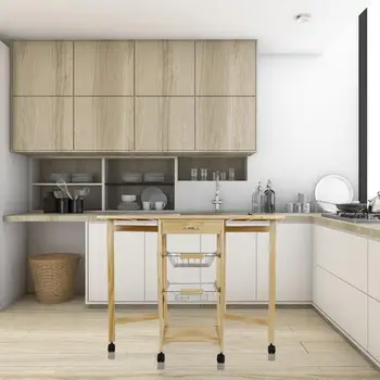 Wood color 91*37*75cm three-layer folding shelf Multi-layer Removable With Wheels Kitchen Storage Rack HWC
Wood color 91*37*75cm three-layer folding shelf Multi-layer Removable With Wheels Kitchen Storage Rack HWC