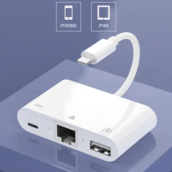 OTG Ethernet USB Adapter for Lightning to RJ45 LAN 1000mbps Wired Network USB USB Flash drive for iPhone 7 8 11 X XS pro
OTG Ethernet USB Adapter for Lightning to RJ45 LAN 1000mbps Wired Network USB USB Flash drive for iPhone 7 8 11 X XS pro