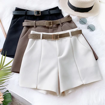 2020 casual summer suit short pants with belt women high waist a-line short pants With Pockets female hot pants elegant pants
2020 casual summer suit short pants with belt women high waist a-line short pants With Pockets female hot pants elegant pants