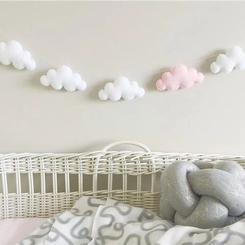 Nordic Style Kids Room Decor Cloud Shaped Home Ornaments String Decor Wall Hanging Ornaments Crib Tent Decor Photography Props
Nordic Style Kids Room Decor Cloud Shaped Home Ornaments String Decor Wall Hanging Ornaments Crib Tent Decor Photography Props
