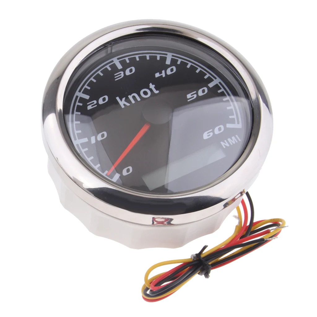 Marine Car Digital GPS Speedometer Gauge 0-60 Knot 85mm 316L Chrome Marine Car Digital GPS Speedometer Gauge 0-60 Knot 85mm 316L Chrome