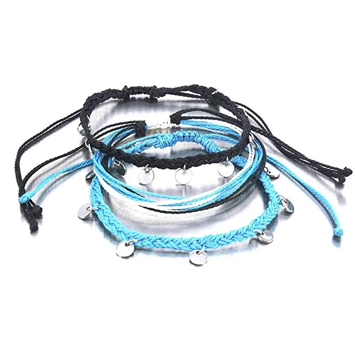 Beach Blue Green Rope Wave Pendant Anklets for Women Wave Surfer Layered Anklet Bracelet Boho Foot Jewelry Pulseras 10H
Beach Blue Green Rope Wave Pendant Anklets for Women Wave Surfer Layered Anklet Bracelet Boho Foot Jewelry Pulseras 10H