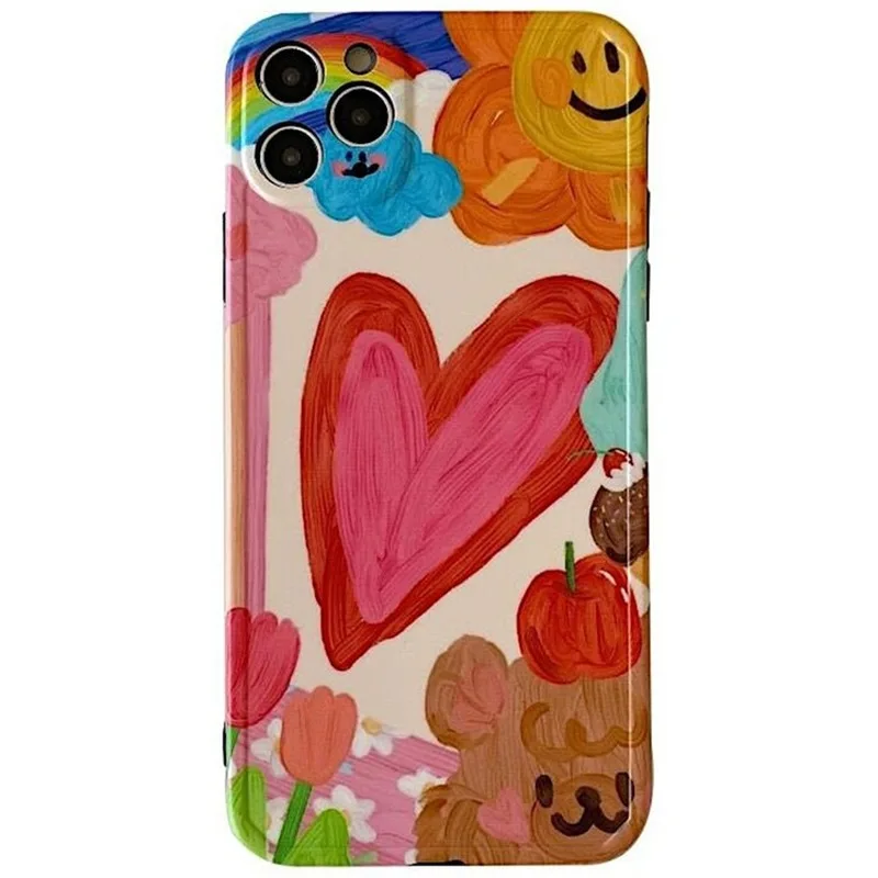 Phone Cases Cartoon Lovely Oil Painting Cover Apple for Iphone 6 7 8 X XR XS Max Pro 11 12 Plus Mini Protection Dirt-resistant
Phone Cases Cartoon Lovely Oil Painting Cover Apple for Iphone 6 7 8 X XR XS Max Pro 11 12 Plus Mini Protection Dirt-resistant