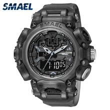 Multi-Function Military Watch Men Waterproof Shock Resistant Sport Watch For Men Dual Movement Date Stopwatch Wristwatches 8053
Multi-Function Military Watch Men Waterproof Shock Resistant Sport Watch For Men Dual Movement Date Stopwatch Wristwatches 8053